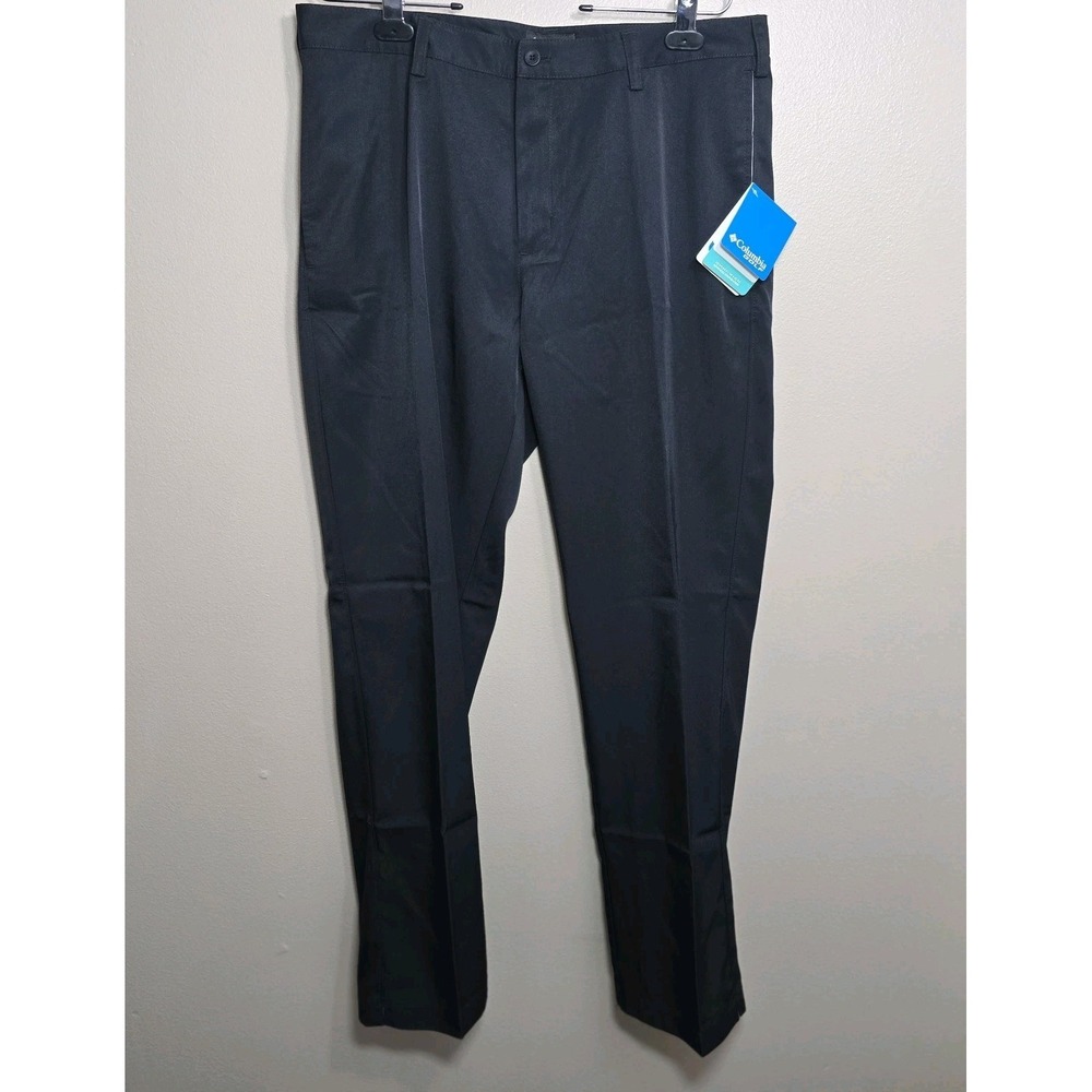 Columbia Golf Omni-Wick Stableford Pant Mens 36x32 Black 16S28MB Straight Leg